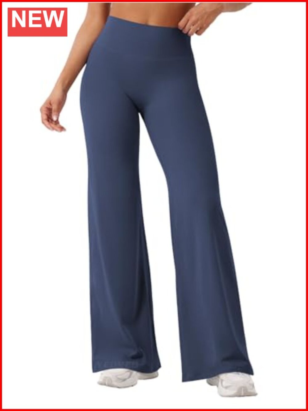 High Waisted Straight Leg Yoga Pants Women Sweat Wicking Workout Leggings Nylon